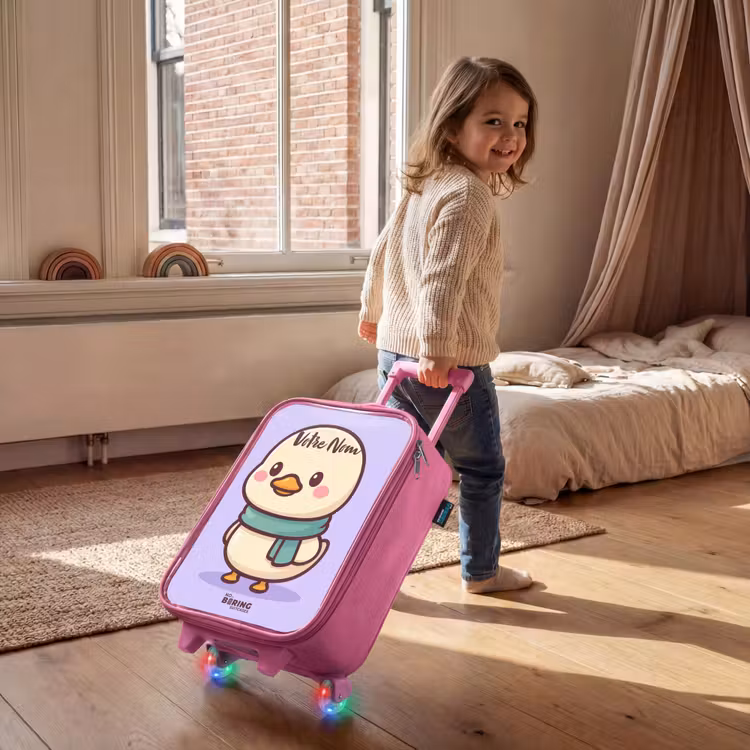 Valise enfant - Rose - Kawai - Canard - Echarpe — 2