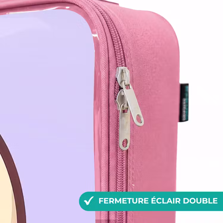 Valise enfant - Rose - Kawai - Canard - Echarpe — 7