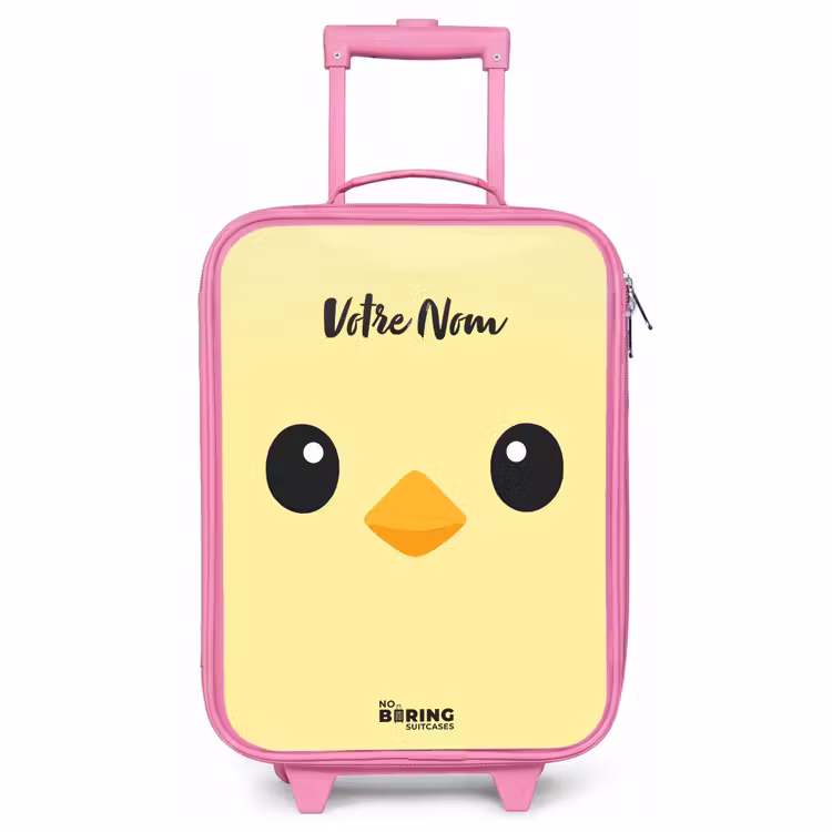 Valise enfant - Rose - Kawai - Chick - Jaune — 1
