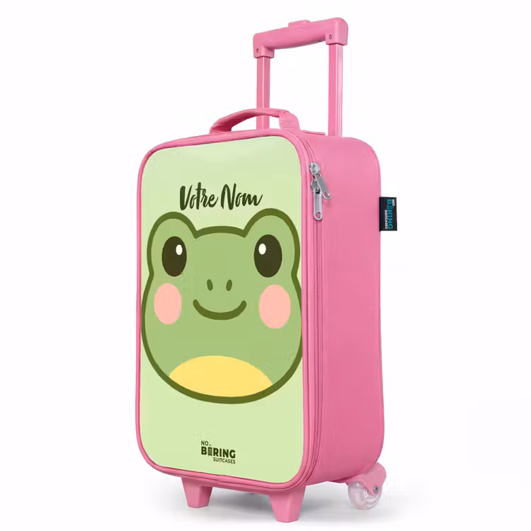 Valise enfant - Rose - Kawai - Grenouille - Vert — 8