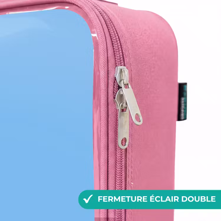 Valise enfant - Rose - Kawai - Oiseau - Bleu — 7