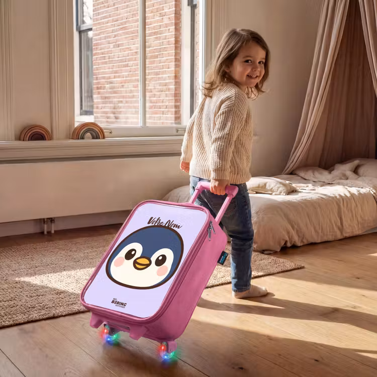 Valise enfant - Rose - Pingouin — 2