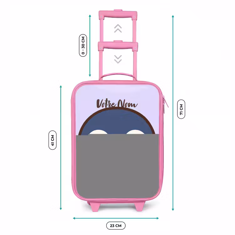 Valise enfant - Rose - Pingouin — 6