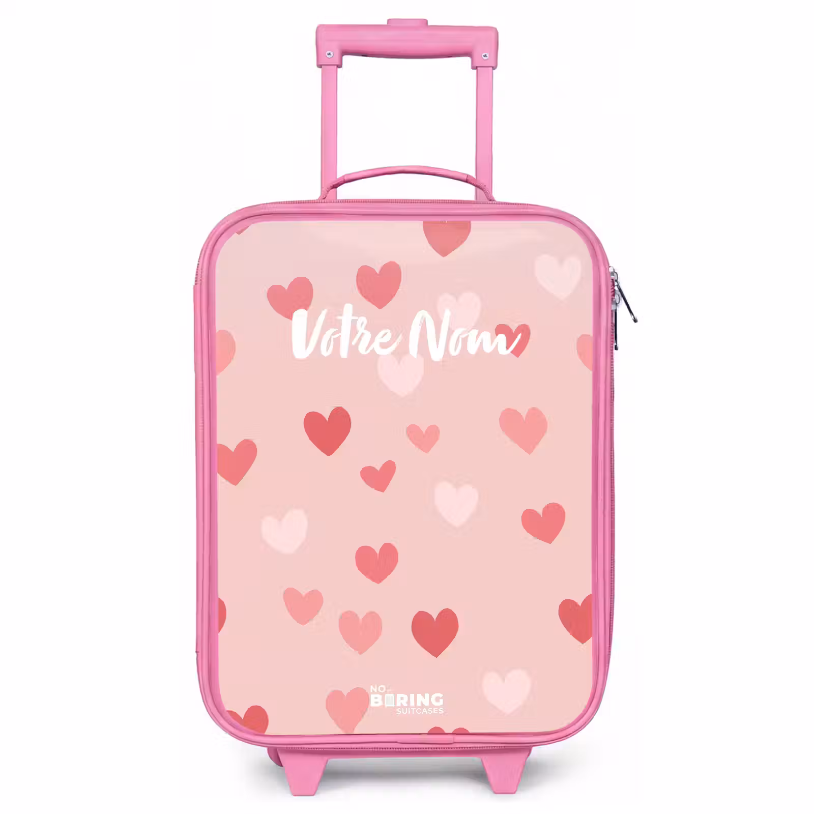 Valise enfant - Rose - Cœurs — 1