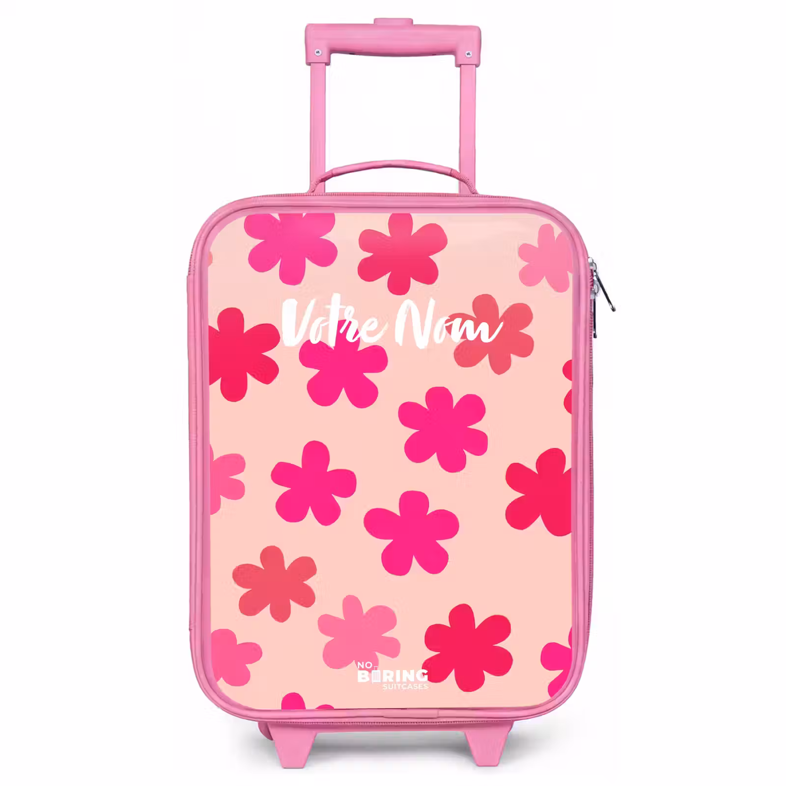 Valise enfant - Rose - Fleurs roses — 1