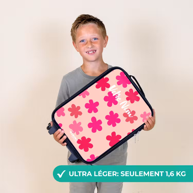 Valise enfant - Fleurs roses — 2