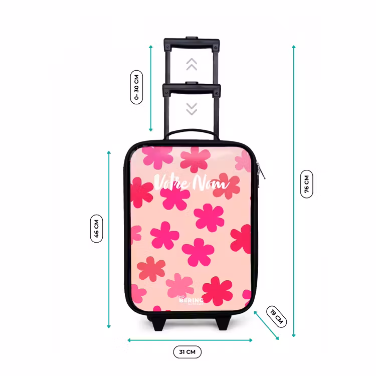 Valise enfant - Fleurs roses — 7