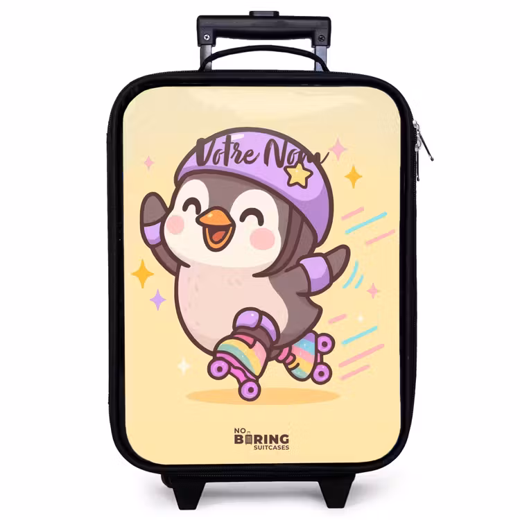 Valise enfant - Kawai - Pingouin - Patins à roulettes — 1