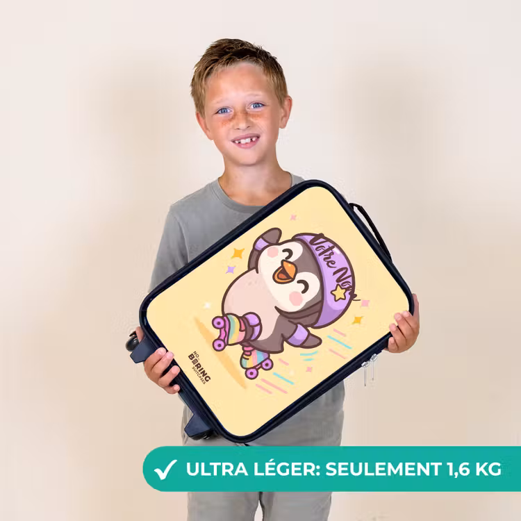Valise enfant - Kawai - Pingouin - Patins à roulettes — 2