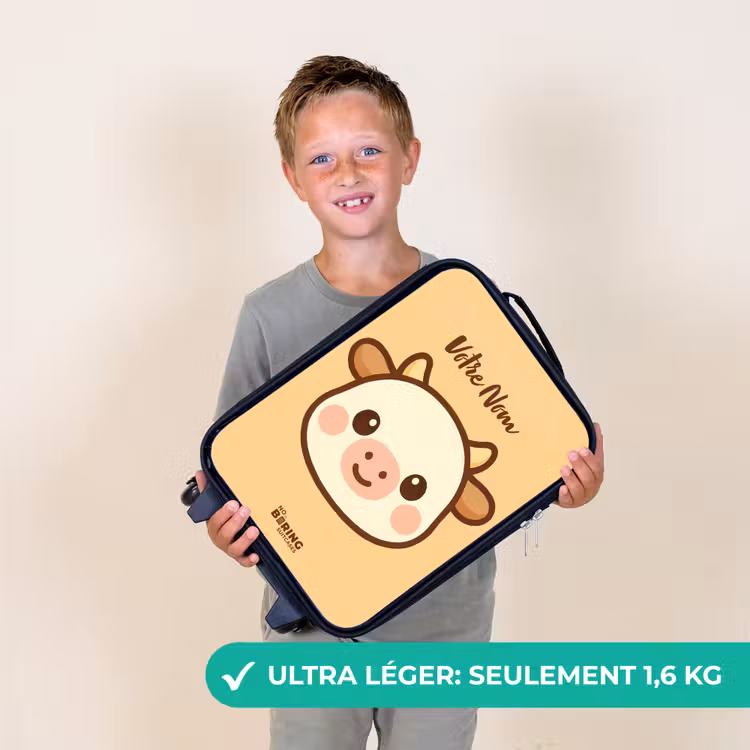 Valise enfant - Kawai - Vache - Marron — 2
