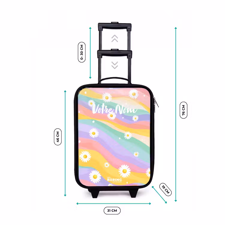 Valise enfant - Marguerites sur fond d'arc-en-ciel — 7