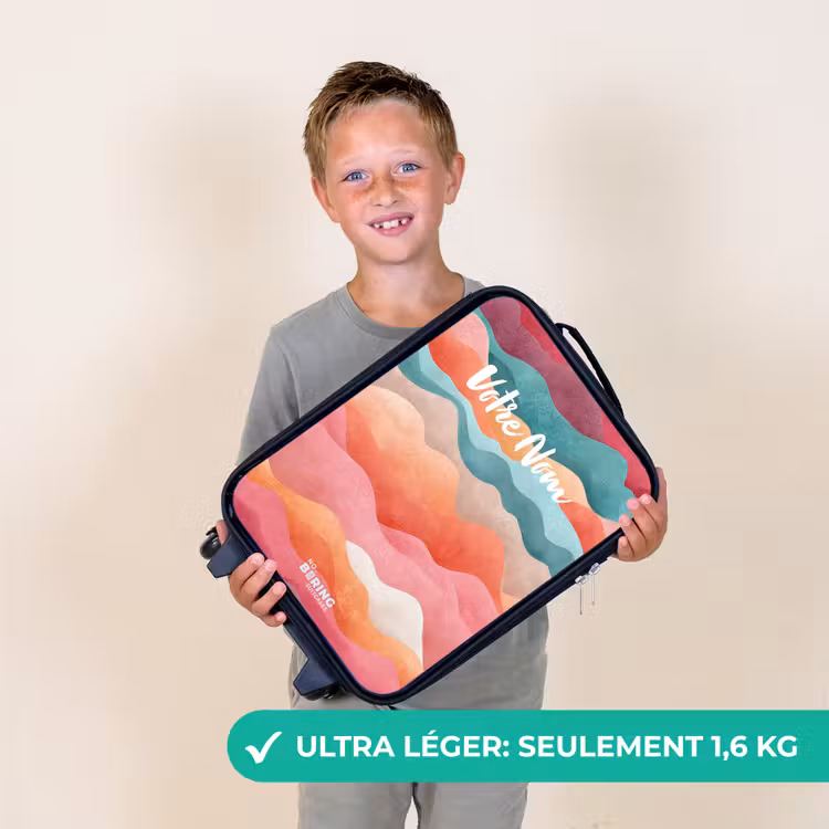 Valise enfant - Vagues abstraites — 2
