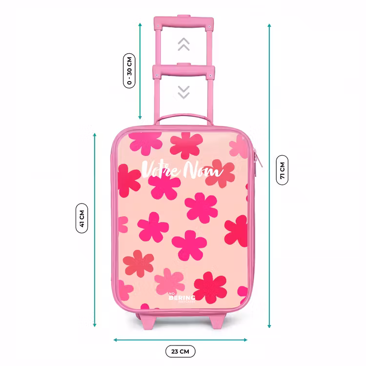 Valise enfant - Rose - Fleurs roses — 6