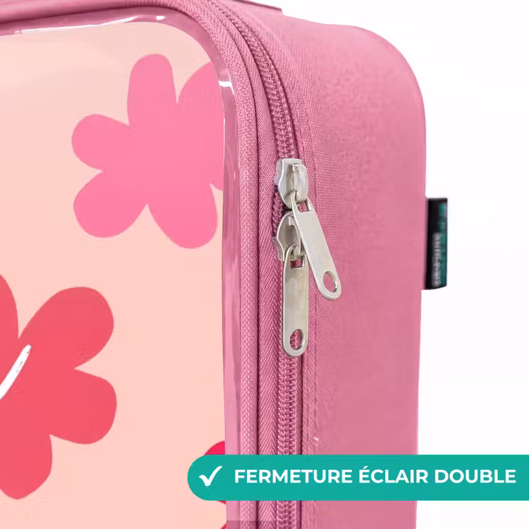 Valise enfant - Rose - Fleurs roses — 7