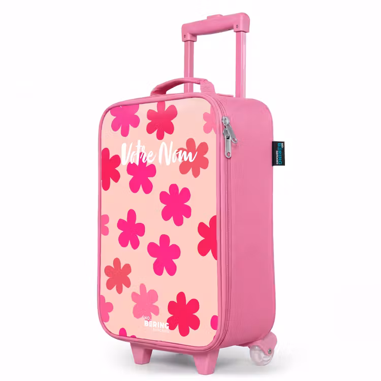 Valise enfant - Rose - Fleurs roses — 8