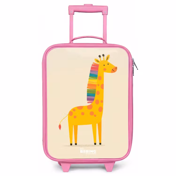 Valise enfant - Rose - Girafe - Animal - Coloré — 1