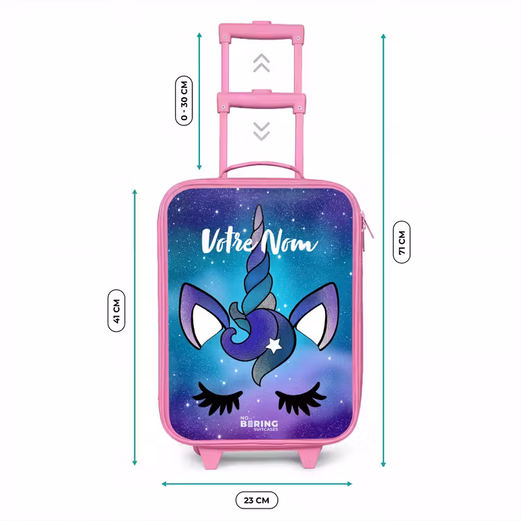Valise enfant - Rose - Licorne violette — 6