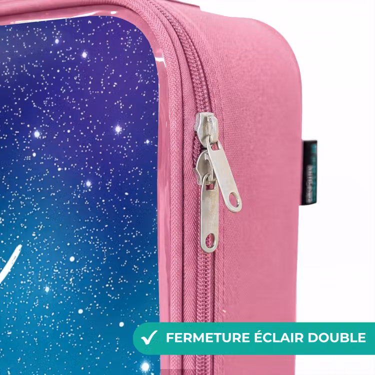 Valise enfant - Rose - Licorne violette — 7