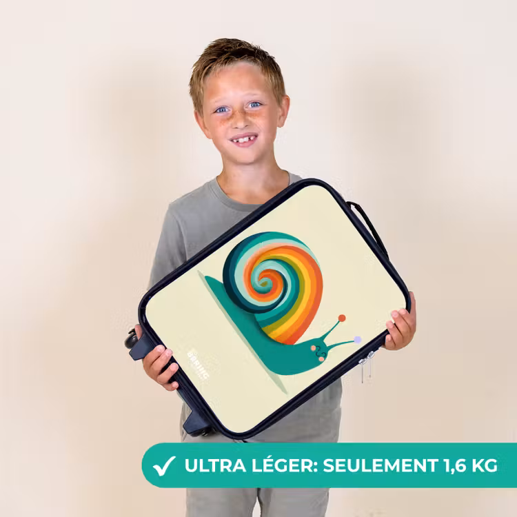 Valise enfant - Escargot - Arc-en-ciel - Coloré — 2