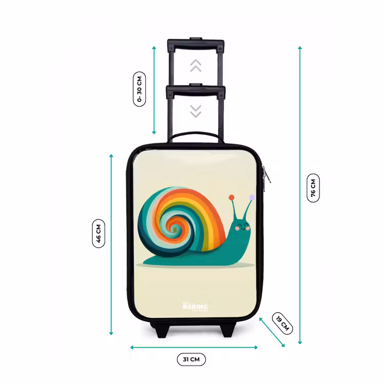 Valise enfant - Escargot - Arc-en-ciel - Coloré — 7
