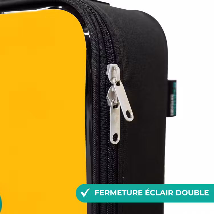 Valise enfant - Hippo - Oiseaux - Jaune — 6