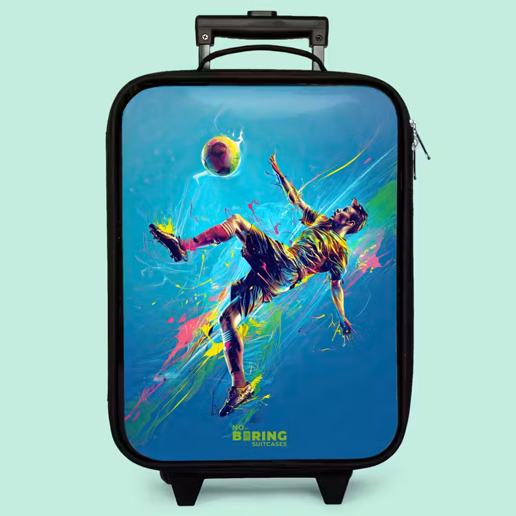 Valise enfant - Néon - Football - Coup de pied - Coloré — 3