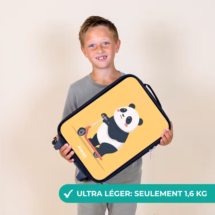 Valise enfant - Panda - Marchepied - Jaune — 2