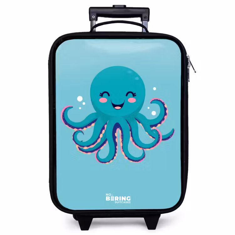 Valise enfant - Pieuvre - Eau - Bleu — 1