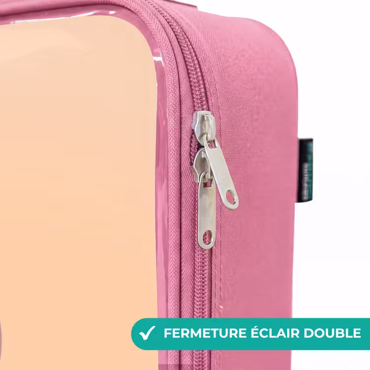 Valise enfant - Rose - Animaux - Dormir - Ensemble — 7