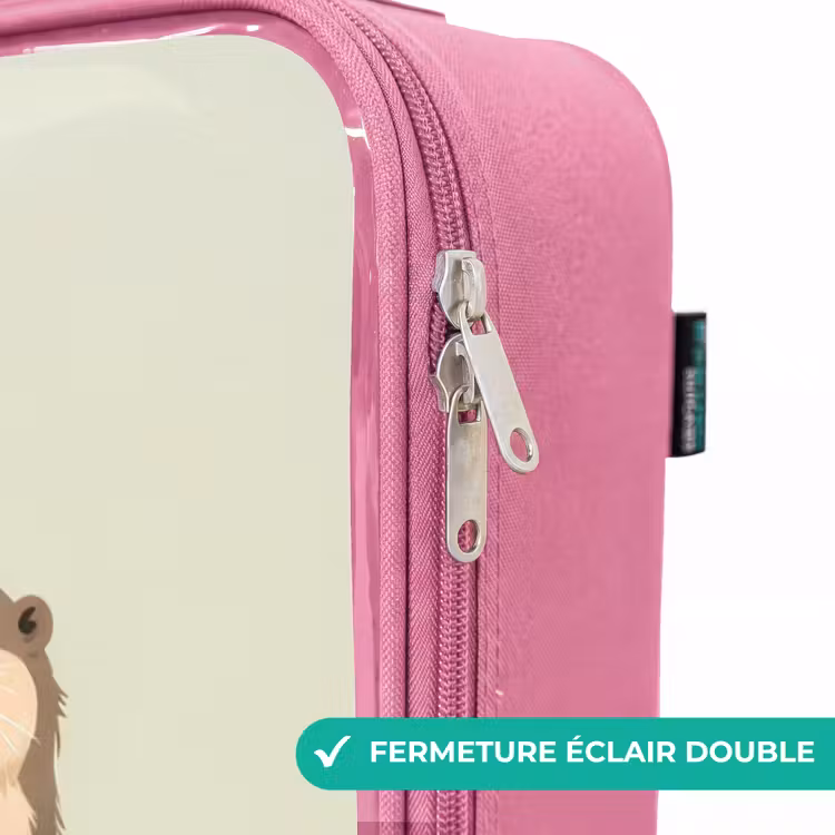 Valise enfant - Rose - Loutre - Ballon de plage - Eau — 7