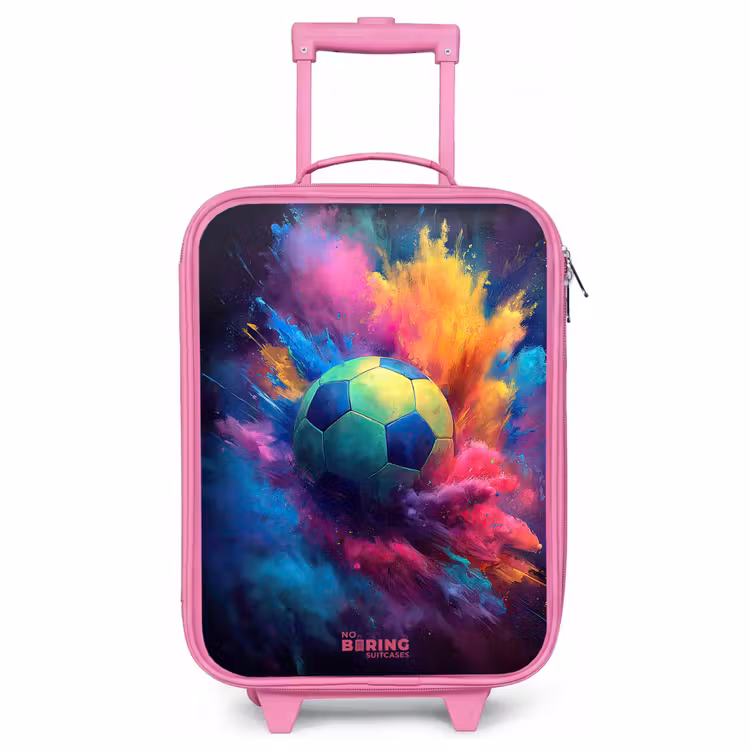 Valise enfant - Rose - Néon - Boule - Colorée — 1