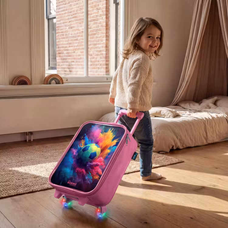 Valise enfant - Rose - Néon - Boule - Colorée — 2