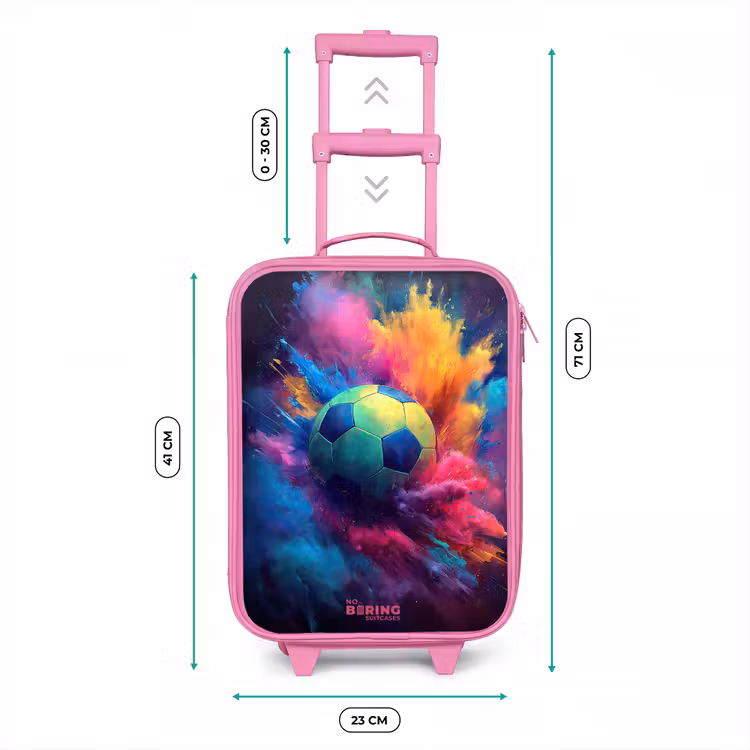 Valise enfant - Rose - Néon - Boule - Colorée — 6