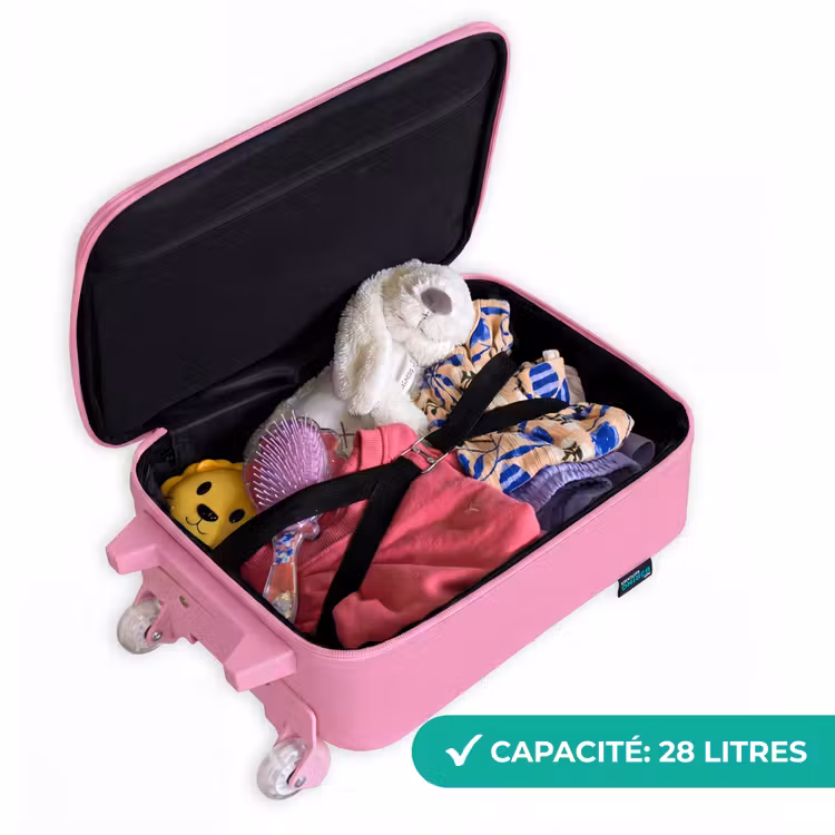 Valise enfant - Rose - Néon - Filet - Football - Coloré — 4