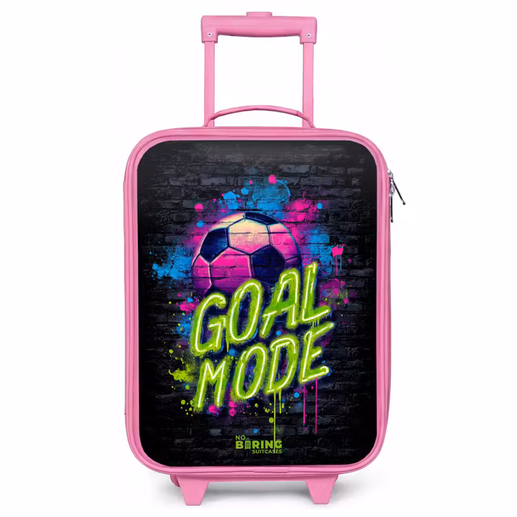 Valise enfant - Rose - Néon - Graffiti - Football - Coloré — 1