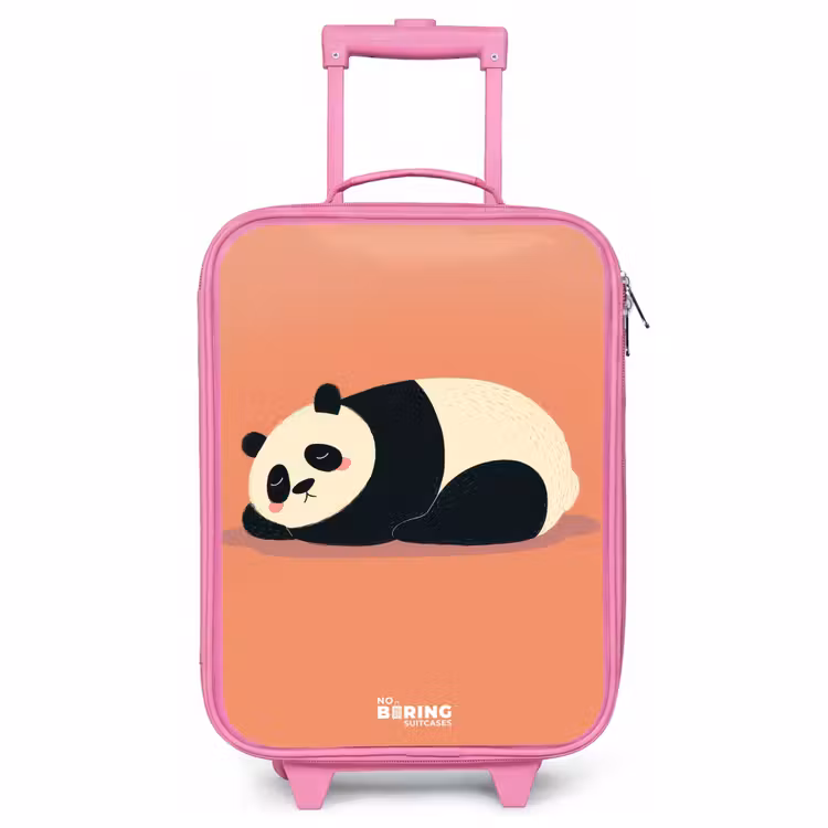Valise enfant - Rose - Panda - Dormant - Orange — 1