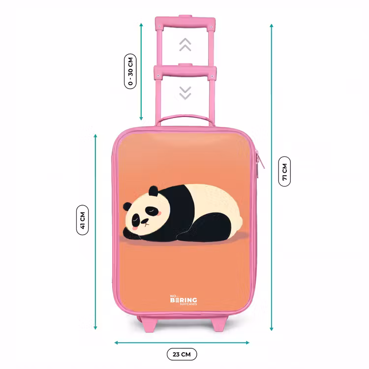 Valise enfant - Rose - Panda - Dormant - Orange — 6