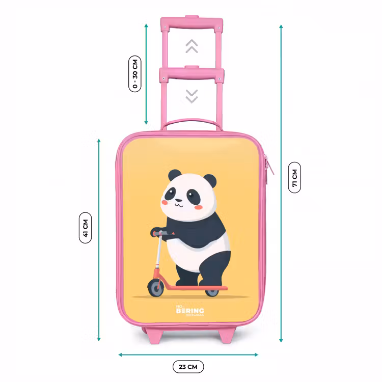 Valise enfant - Rose - Panda - Marchepied - Jaune — 6