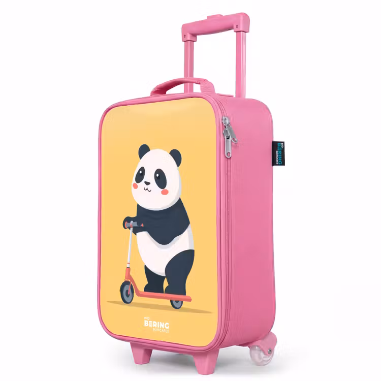 Valise enfant - Rose - Panda - Marchepied - Jaune — 8