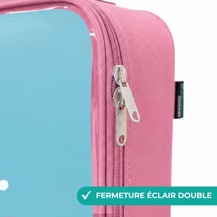 Valise enfant - Rose - Pieuvre - Eau - Bleu — 7