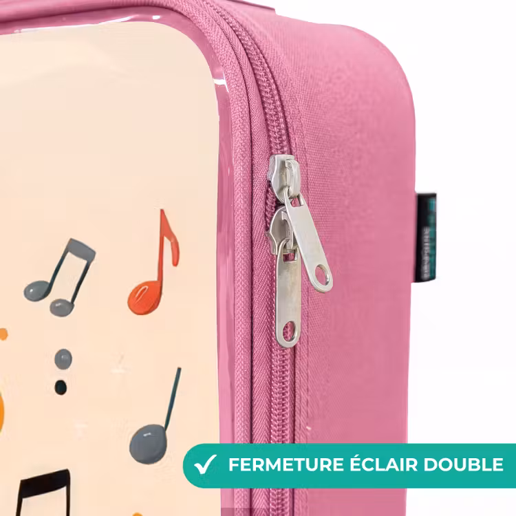 Valise enfant - Rose - Souris - Saxophone - Musique — 7