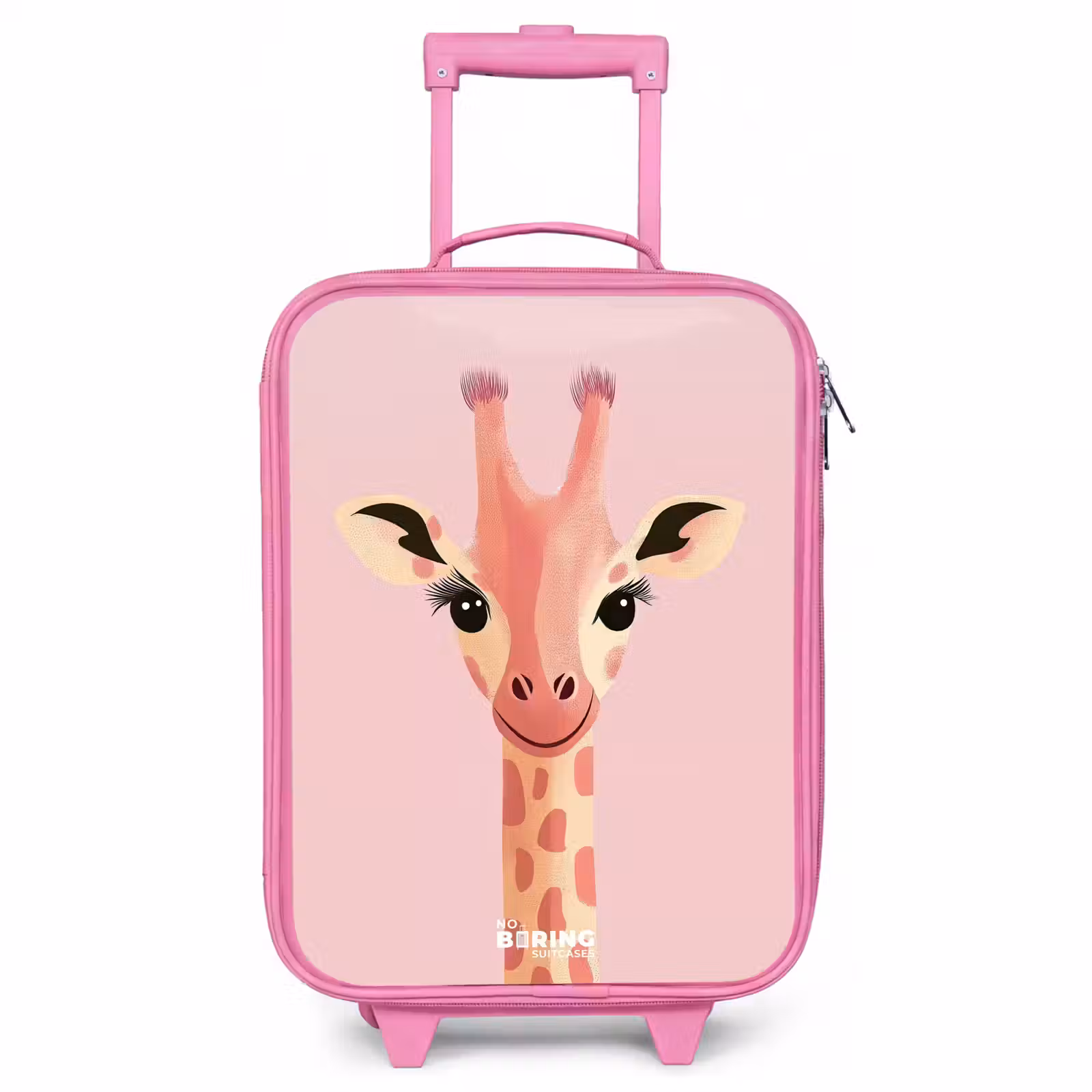 Valise enfant - Rose - Girafe - Cils - Minimaliste - Rose — 1