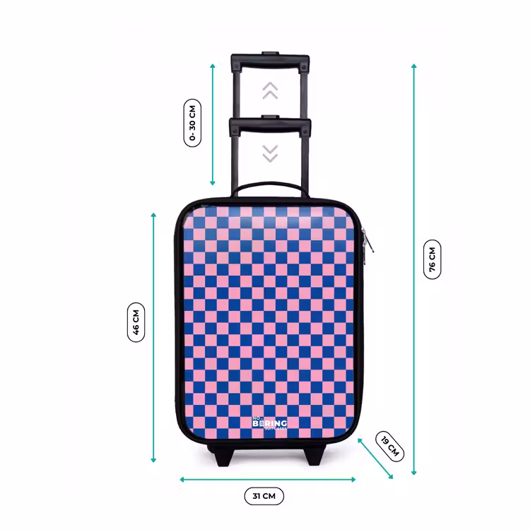 Valise enfant - Blocs - Bleu - Rose — 7
