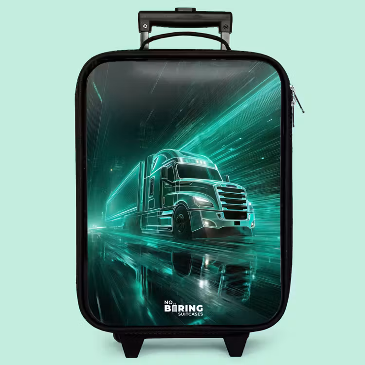 Valise enfant - Camion - Néon - Vert - Ville — 3