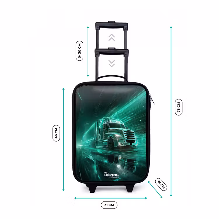 Valise enfant - Camion - Néon - Vert - Ville — 7
