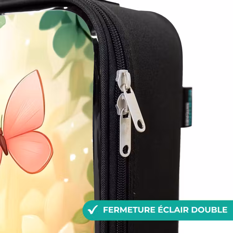 Valise enfant - Chat - Papillon - Fleurs — 6