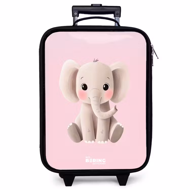 Valise enfant - Éléphant - Bébé - Fards à joues - Illustration — 1