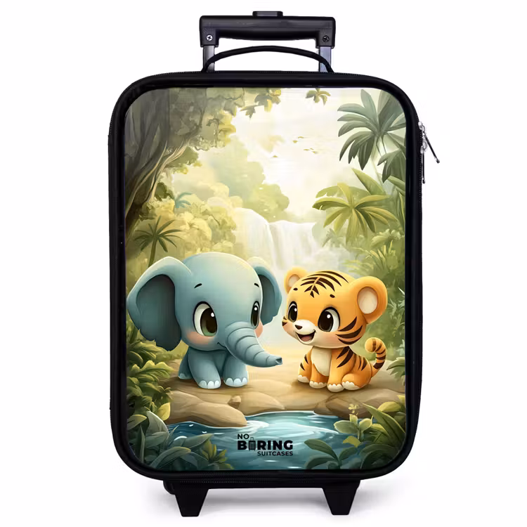 Valise enfant - Éléphant - Tigre - Forêt - Jungle — 1