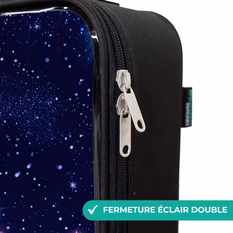Valise enfant - Étoiles - Galaxie - Bleu - Rose — 6