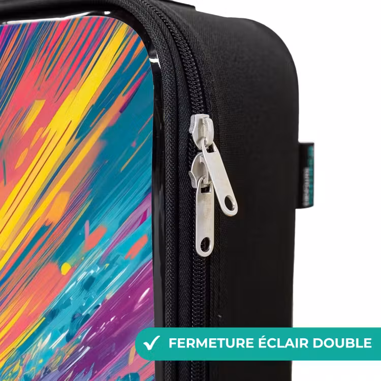 Valise enfant - Voiture de course - Explosion - Colorée - Abstraite — 6